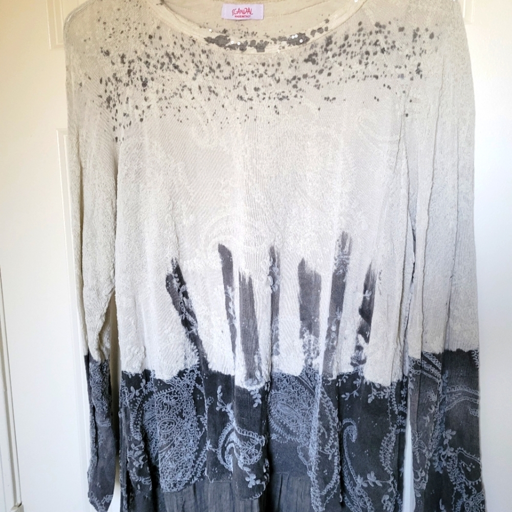 Scandal Made in Italy Detailed Layered Blouse